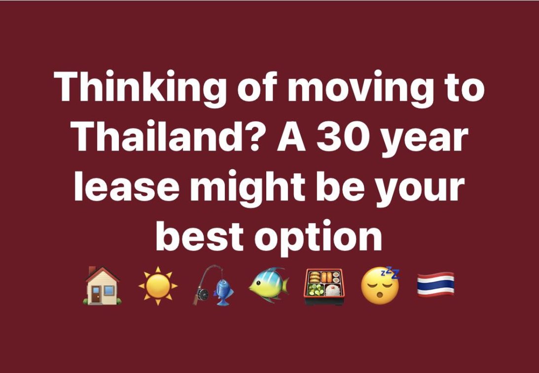 Thinking of Moving to Thailand? A 30-Year Lease Might Be Your Best Option 