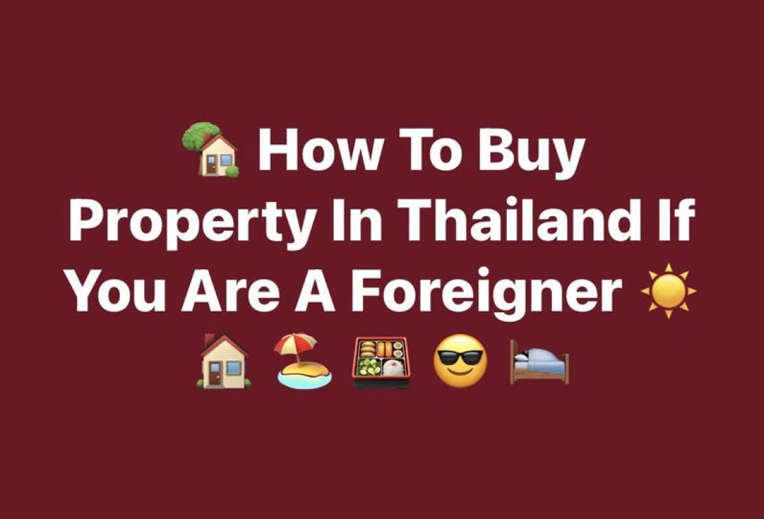🏡 How To Buy Property In Thailand If You Are A Foreigner ☀️ 🏠 🏖️ 🍱 😎 🛌 